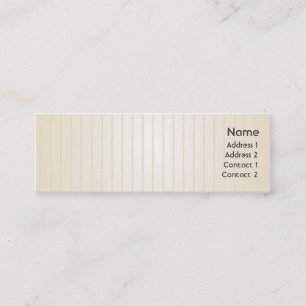 Yellow Lines - Skinny Mini Business Card