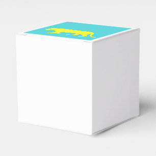 Yellow Lion Outline Favour Box