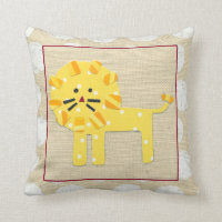 Yellow Lion with White Polka Dots