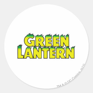 Yellow Logo Flames Classic Round Sticker