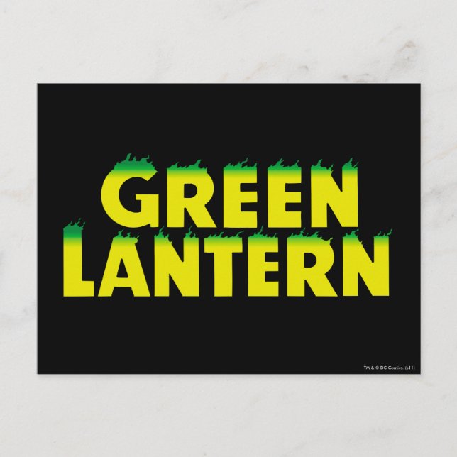 Yellow Logo Flames Postcard (Front)