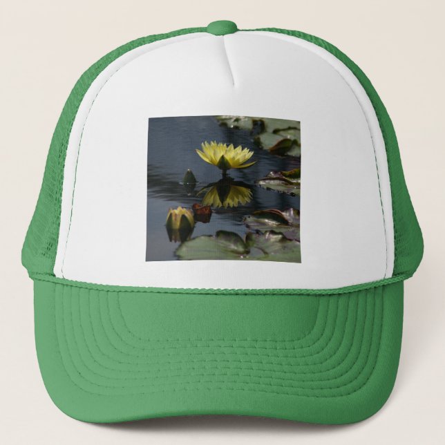 Yellow Lotus Waterlilies Hat (Front)