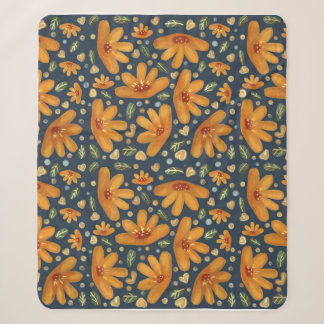 Yellow Luxe Florals Sherpa Blanket