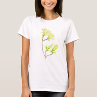 Yellow Magnolias on a T-Shirt