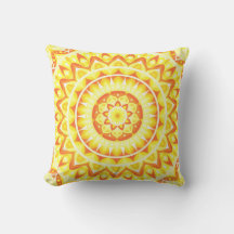 Yellow Mandala Bright Boho Sunshine Decorative
