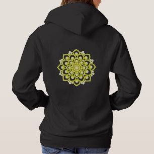 Yellow Mandala Flower Hoodie
