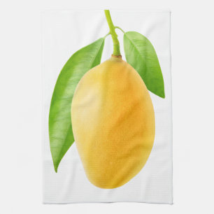Yellow mango tea towel