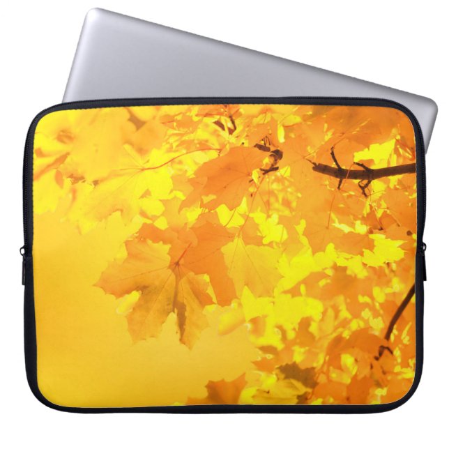 Yellow Maple Laptop Sleeve (Front)
