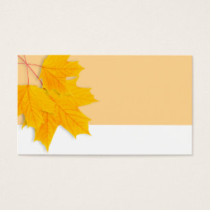 Yellow maple leaves