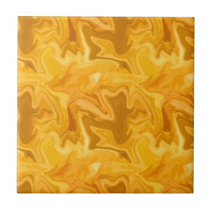 Yellow Marble Effect For Geology Lovers Art Decor Tile