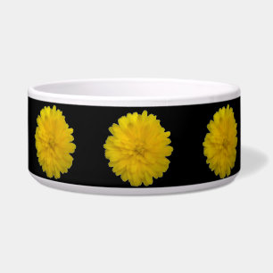 Yellow Marigold Dog Bowl