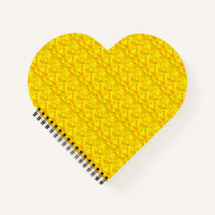 Yellow Marigold Floral Seamless Pattern Notebook