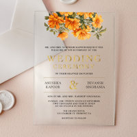 Yellow Marigold Floral South Indian Wedding
