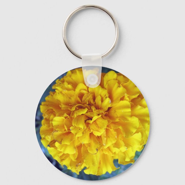 Yellow Marigold Key Ring (Front)