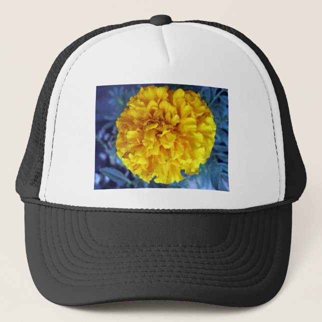 Yellow Marigold Trucker Hat (Front)