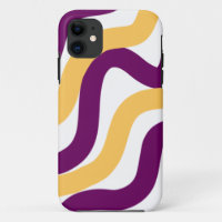Yellow marron red curvy lines wavy pattern design