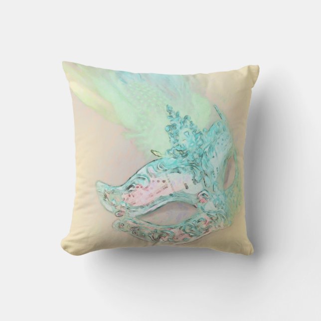 Yellow Masquerade Cushion (Front)