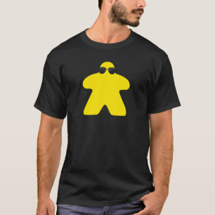 Yellow Meeple in Sunglasses Boardgamer I'm Always T-Shirt