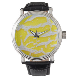 Yellow melon pattern watch
