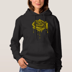 Yellow Melting Rose Garden Gardener Botanist Flowe Hoodie