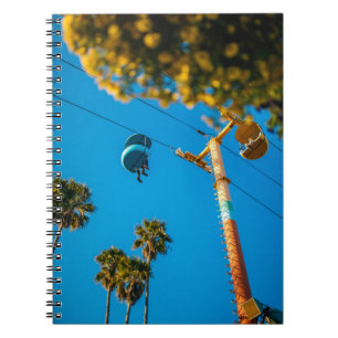Yellow metal post notebook