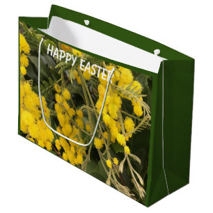 Yellow Mimosa Large Easter Gift Bag