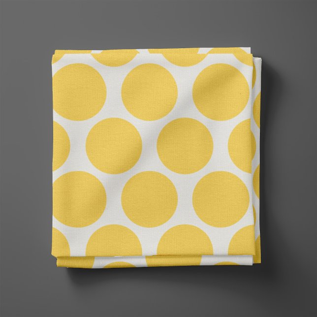 Yellow Mod Dots Fabric (Creator Uploaded)