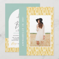 Yellow modern abstract birthday