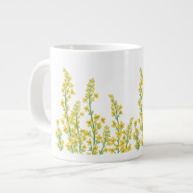 Yellow Modern Citrine Floral Blooms 