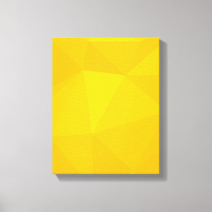 Yellow, modern, cool, trendy, urban geometric art canvas print
