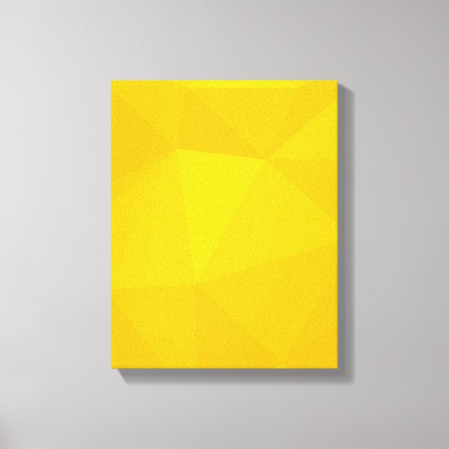 Yellow, modern, cool, trendy, urban geometric art canvas print (Front)