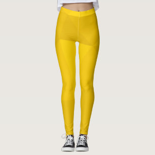 Yellow, modern, cool, trendy, urban geometric art leggings
