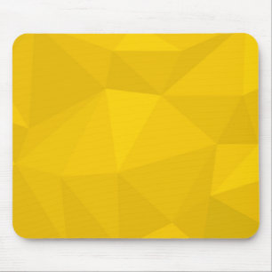 Yellow, modern, cool, trendy, urban geometric art mouse pad