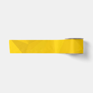 Yellow, modern, cool, trendy, urban geometric art satin ribbon