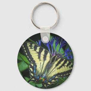 Yellow Monarch Key Ring