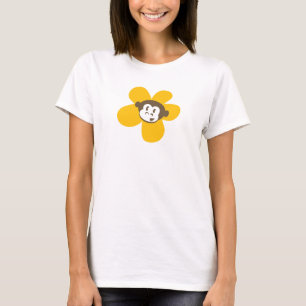 Yellow Monkey Flower with back design T-Shirt