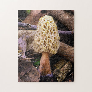 Yellow Morel Mushroom Jigsaw Puzzle