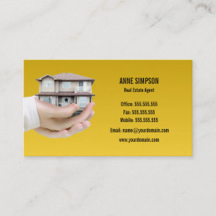 Yellow Mortgage/ Real Estate Business Card
