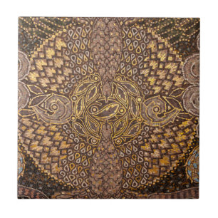 Yellow Mosiac Detail, Germany Tile