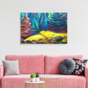 Yellow Moss Emily Carr Canvas Print