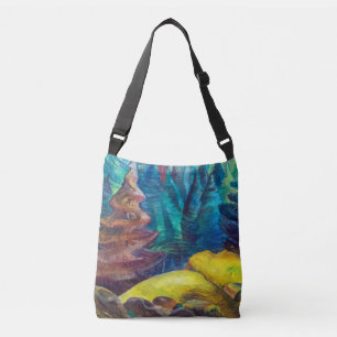 Yellow Moss Emily Carr Crossbody Bag