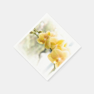 Yellow Moth Orchid in Sunshine Napkin