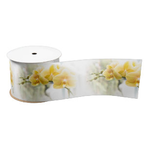 Yellow Moth Orchid in Sunshine Satin Ribbon