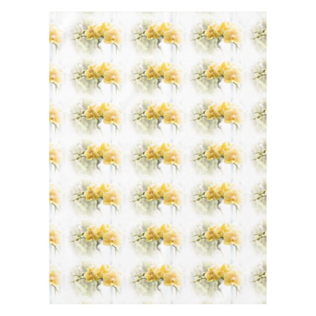 Yellow Moth Orchid in Sunshine Tablecloth (Front)
