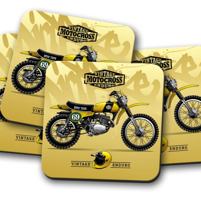 Yellow Motocross Coaster | Motocross Coaster Set (Creator Uploaded)