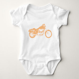 Yellow Motorcycle Baby Bodysuit