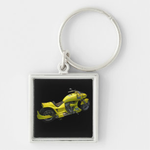 Yellow Motorcycle Key Ring