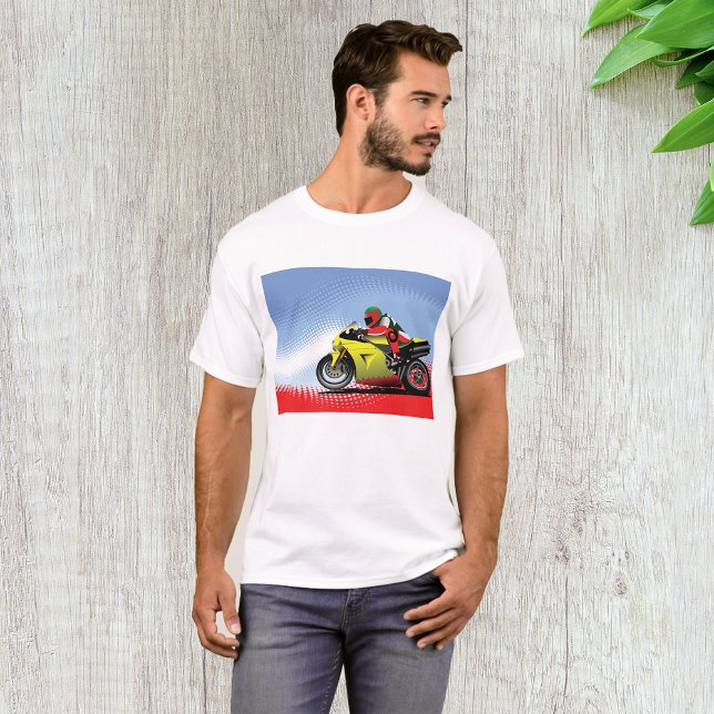 Yellow Motorcycle Mens T-Shirt (Creator Uploaded)