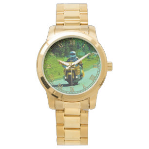 Yellow Motorcycle on the Highway #Gift Watch Range