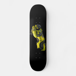 Yellow Motorcycle Skateboard